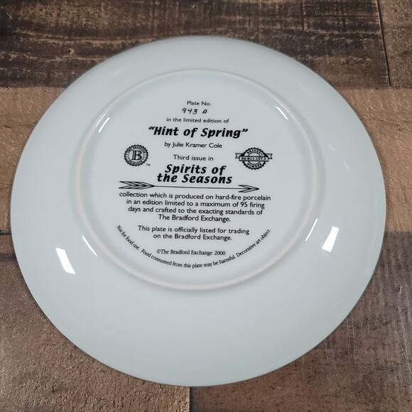 Hints Of Spring- Wolf Porcelain Plate + masterpiece Buck figure - Picture 8 of 9